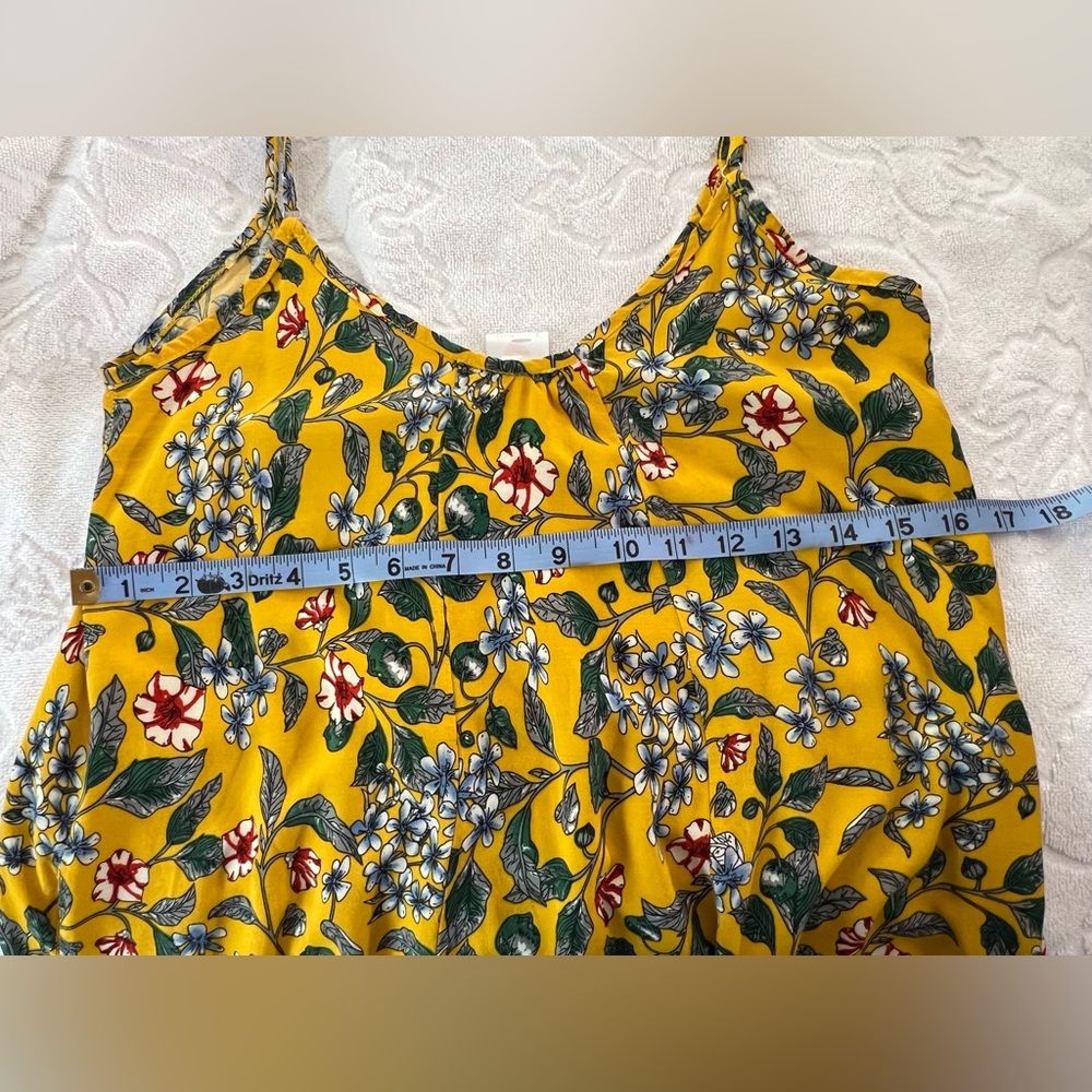 Buenos Ninos Maxi Floral Mustard Ruffle Hemline Sundress - Picture 11 of 16